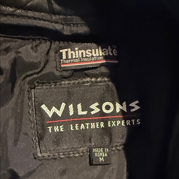 Wilsons Leather Men's Black Trench Coat 3M Thinsulate - Medium - Picture 2 of 16